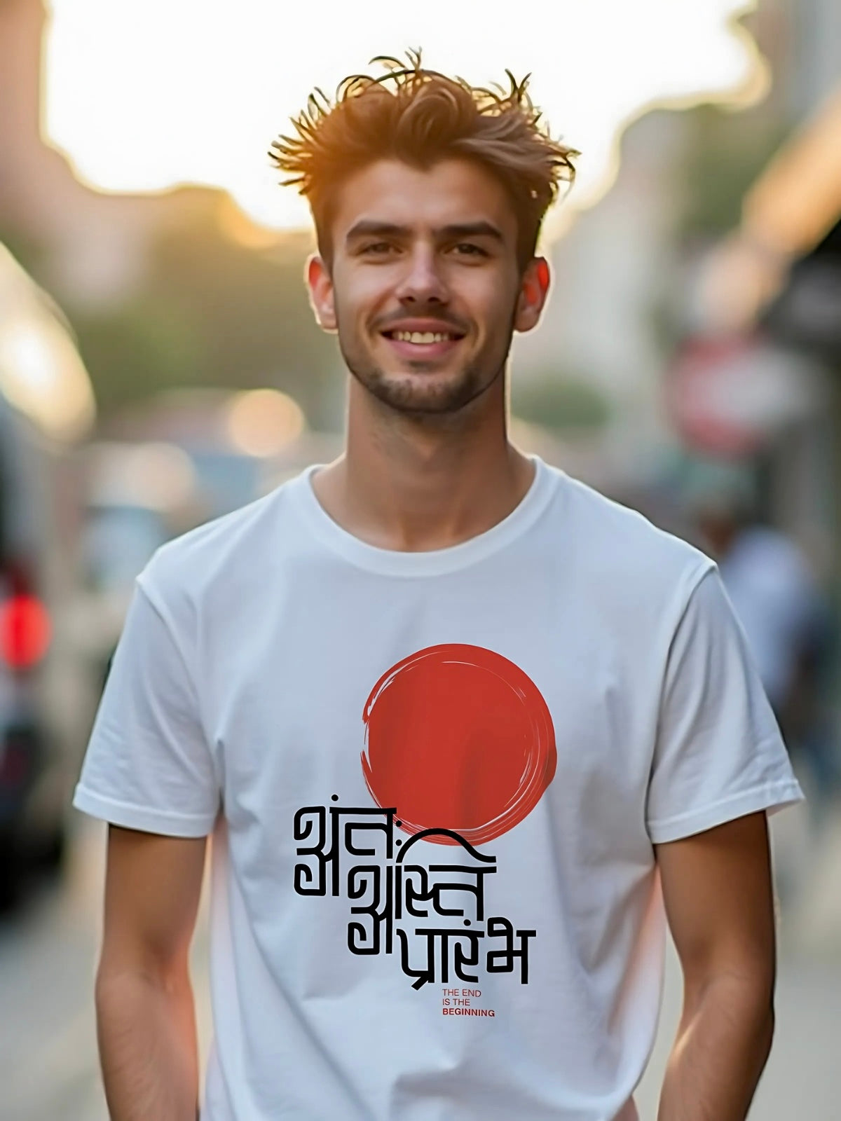 Antah Asti Prarambh Classic Fit T-Shirt