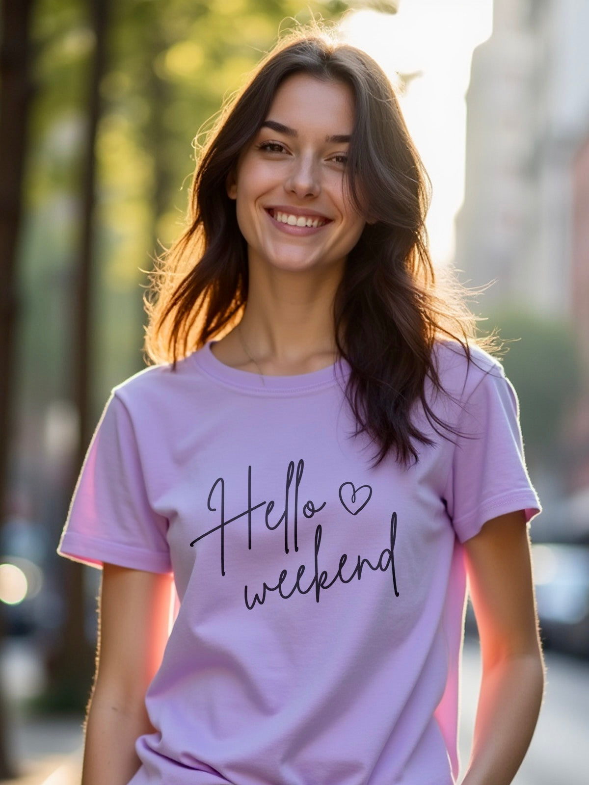 Hello Weekend Classic Fit T-Shirt