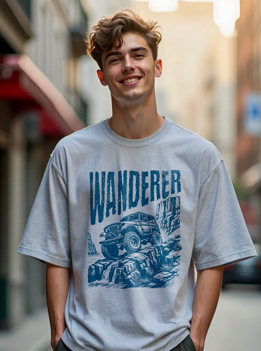 Offroad Wanderer Vintage Oversized T-Shirt
