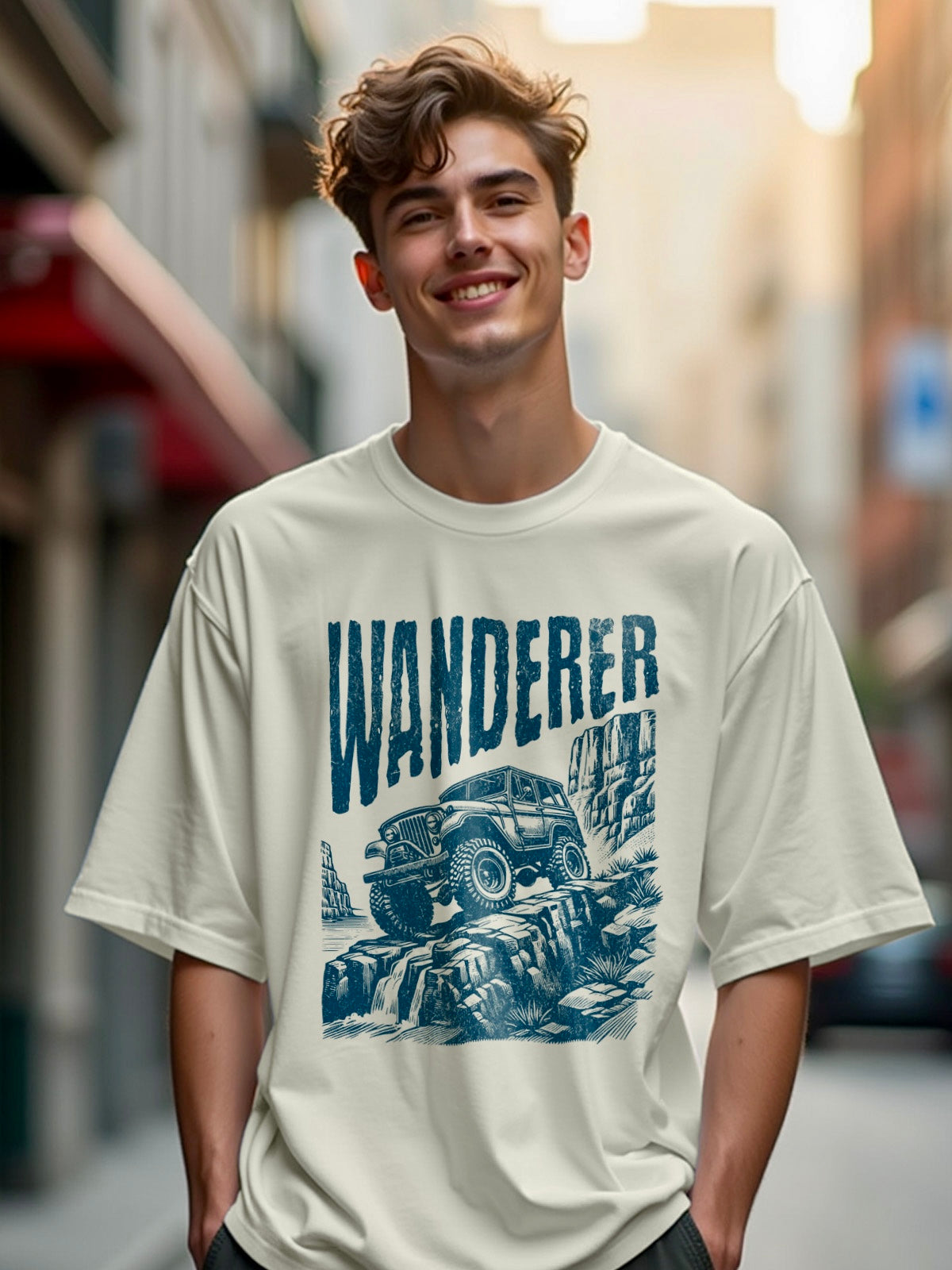 Offroad Wanderer Vintage Oversized T-Shirt