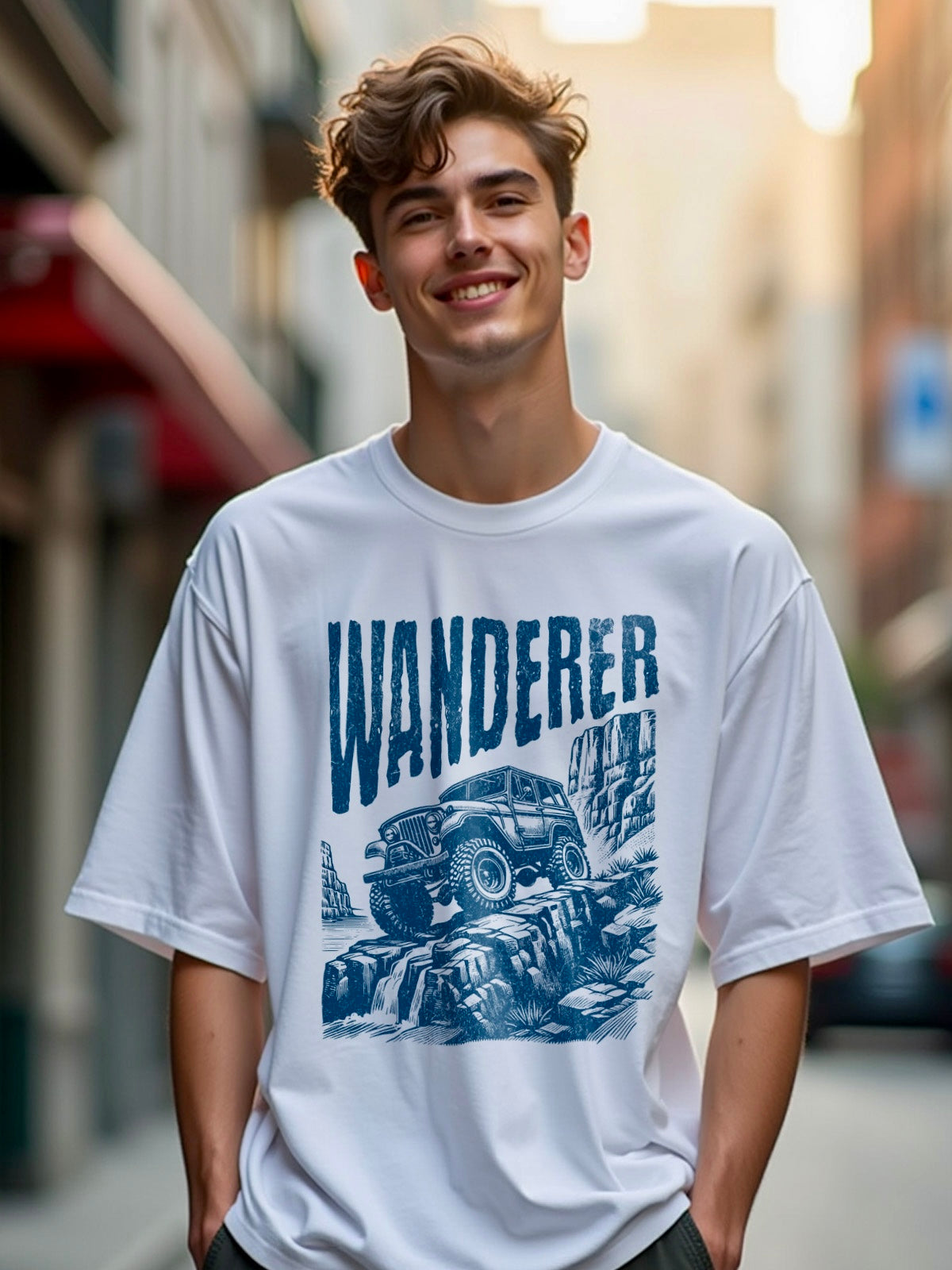 Offroad Wanderer Vintage Oversized T-Shirt